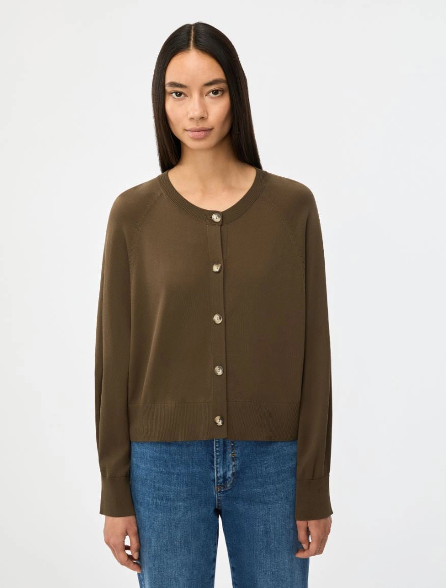 IBL-261734109 IBLVIIERA OLIVE CARDIGAN