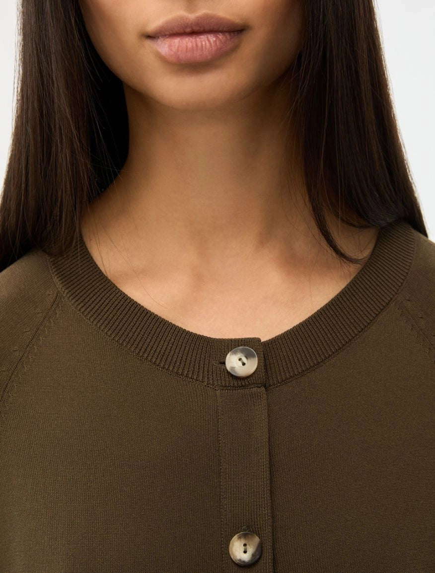 IBL-261734109 IBLVIIERA OLIVE CARDIGAN