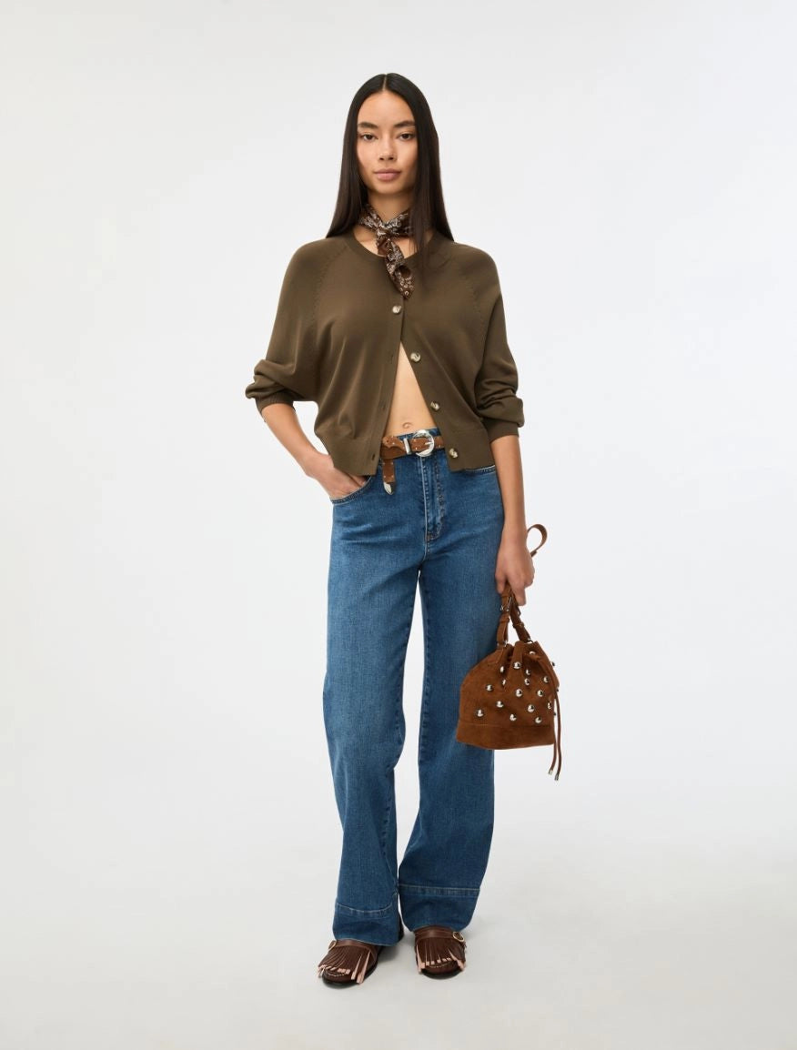 IBL-261734109 IBLVIIERA OLIVE CARDIGAN