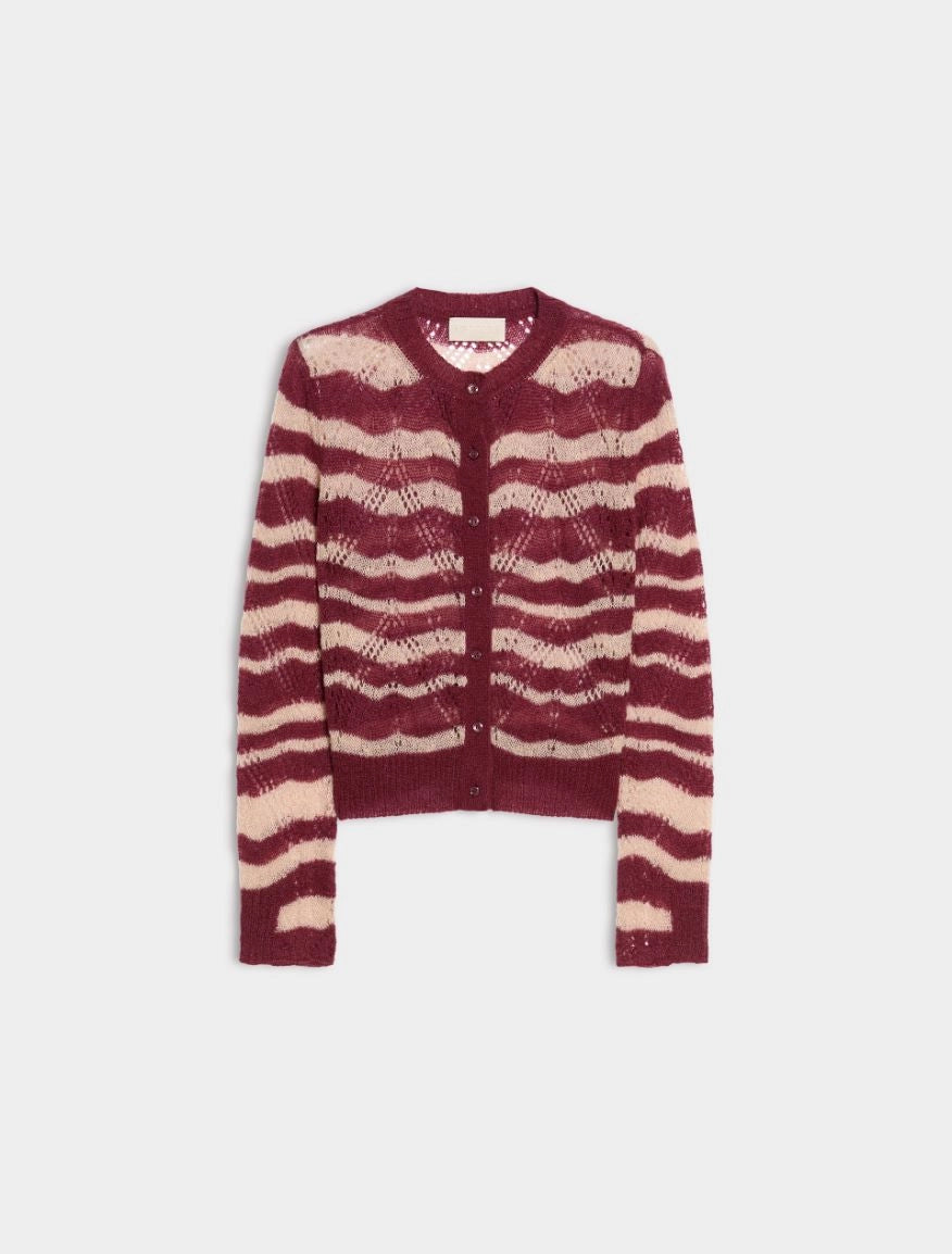 IBL-2627346091200 IBLTENEBRE BURGANDY STRIPED CARD
