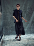 LONG ZIP UP VEST