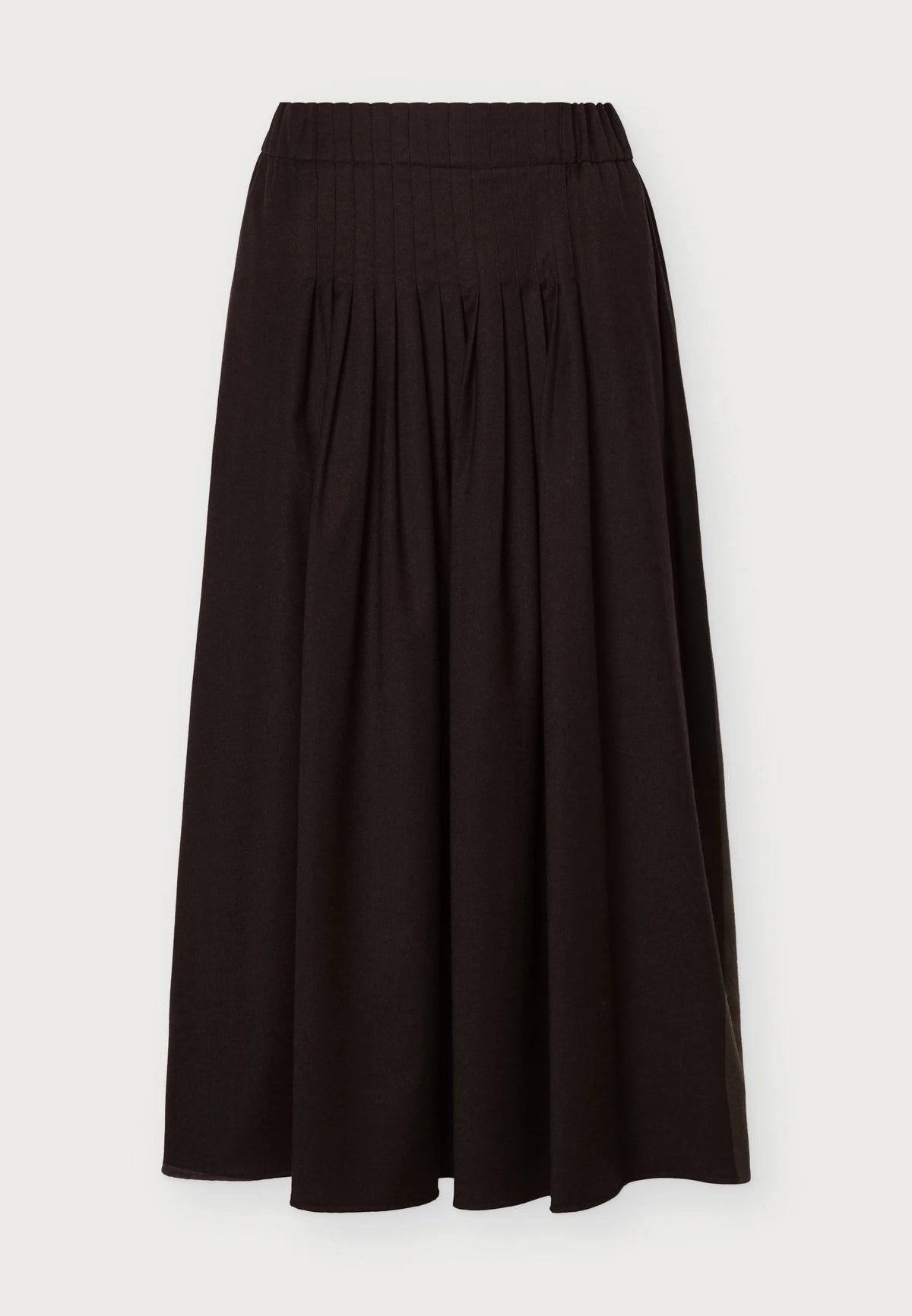 WKD-262510603 WKDOVEST BROWN WOOL SKIRT