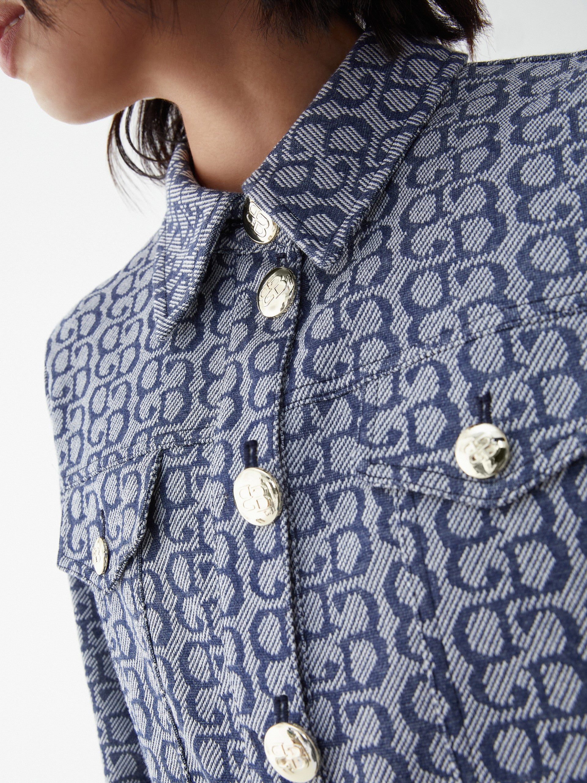 IBL-9181 FIBRA1 BLUE PRINT JACKET