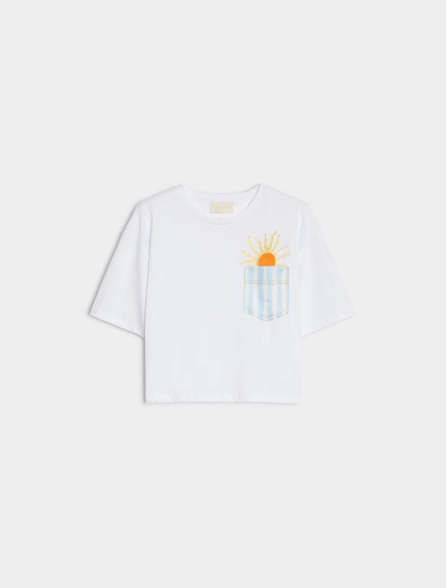 IBL-261797106 IBLELODIA WHITE SUN T-SHIRT