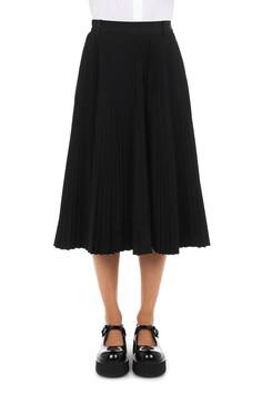 MSC-A0109 BLACK PLEATED SKIRT