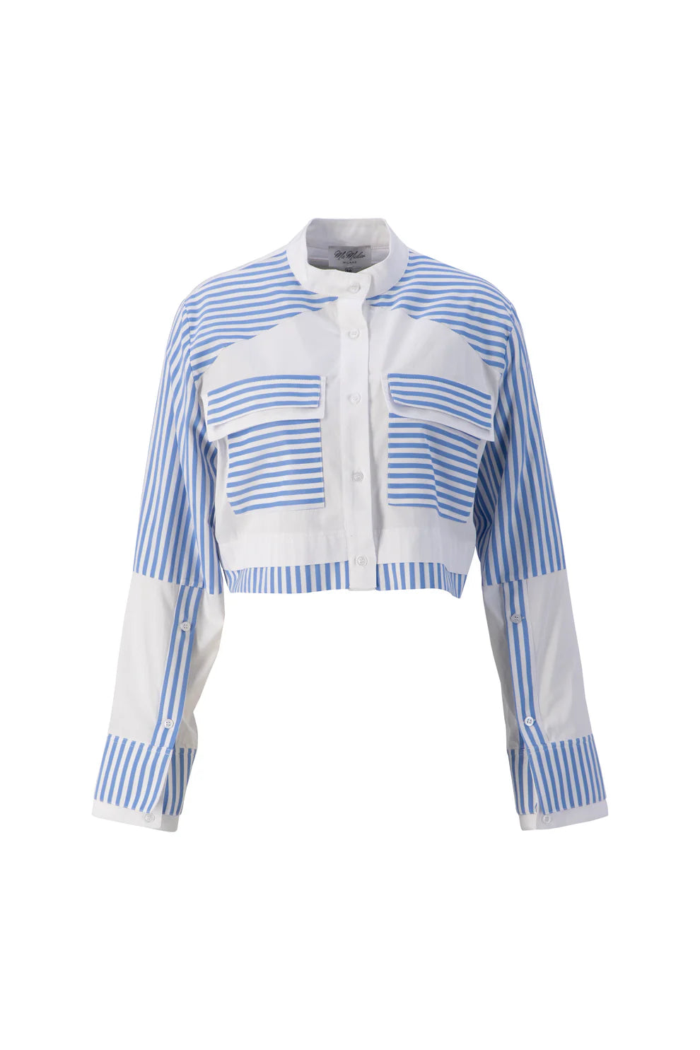 MAM-6741 BLUE&WHITE SHIRT