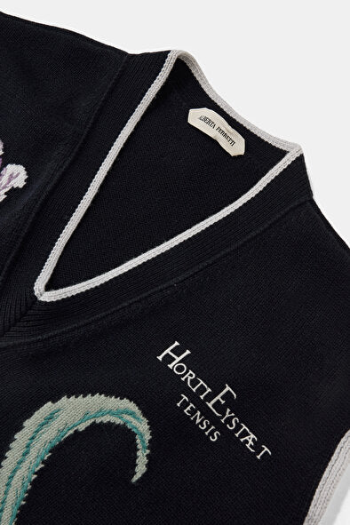 ABF-A0833 NAVY EMBROIDERED VEST
