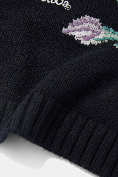 ABF-A0833 NAVY EMBROIDERED VEST