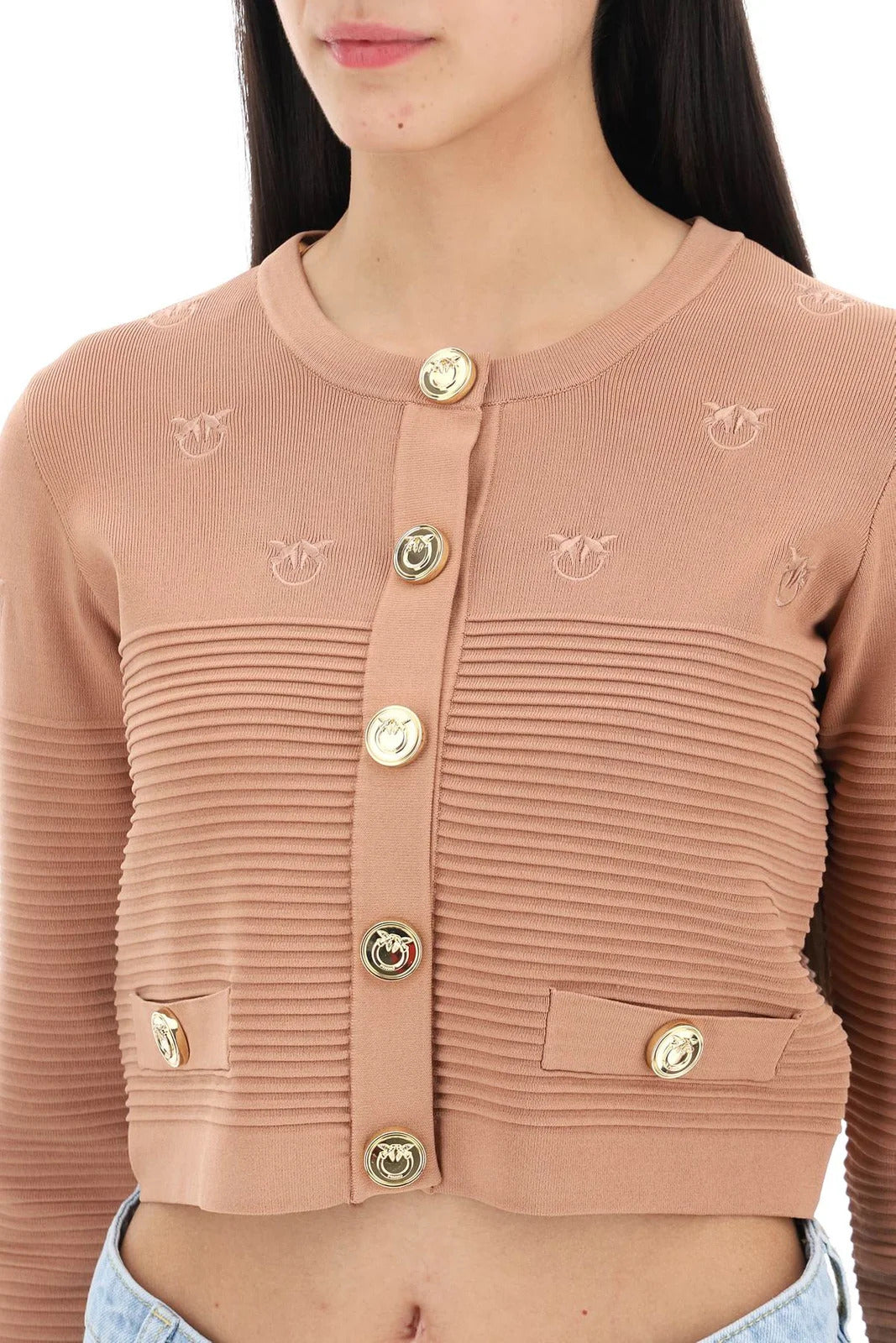 PINKO CILIEGIO BEIGE CARDIGAN