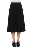 MSC-A0109 BLACK PLEATED SKIRT