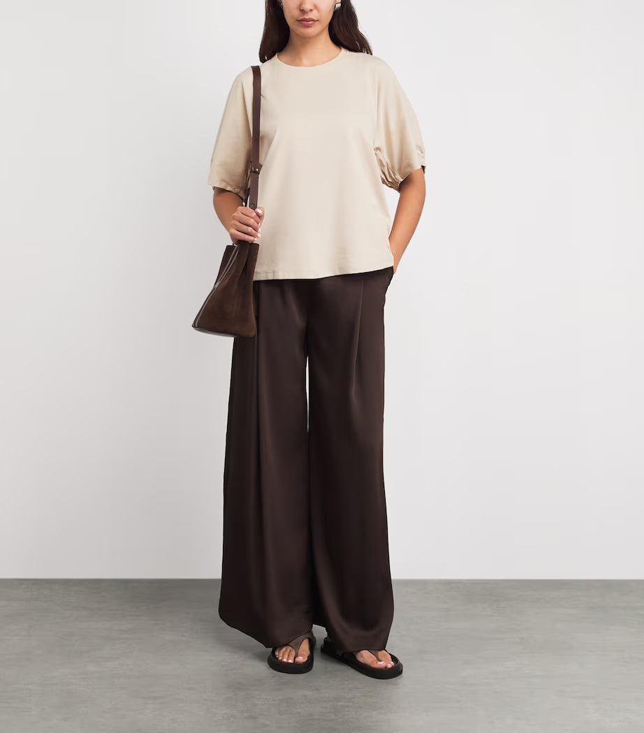 MM-261694102 MMLCELLU BEIGE T-SHIRT