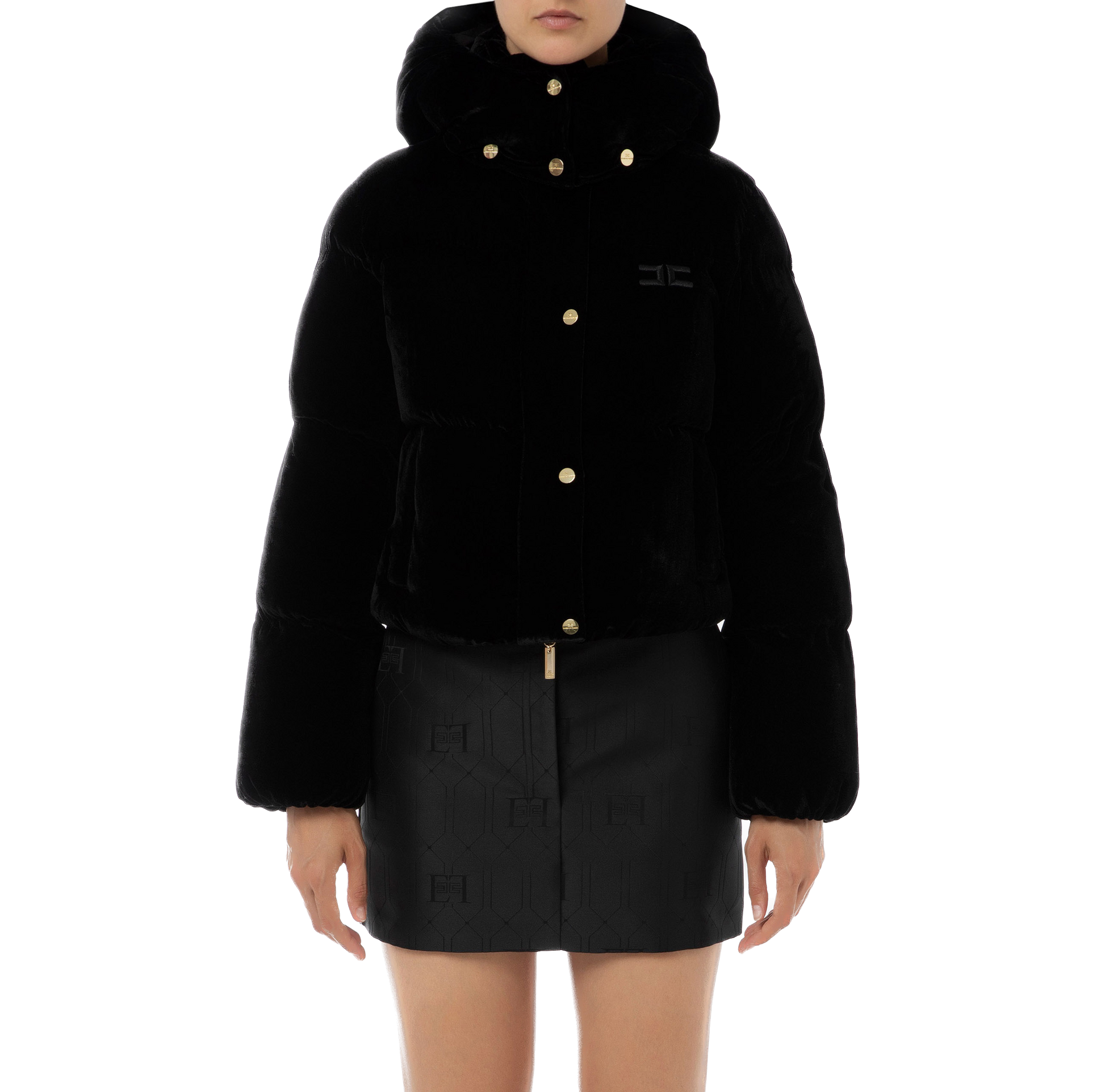 ELS-PI62D36E2 BLACK PUFFER JACKET