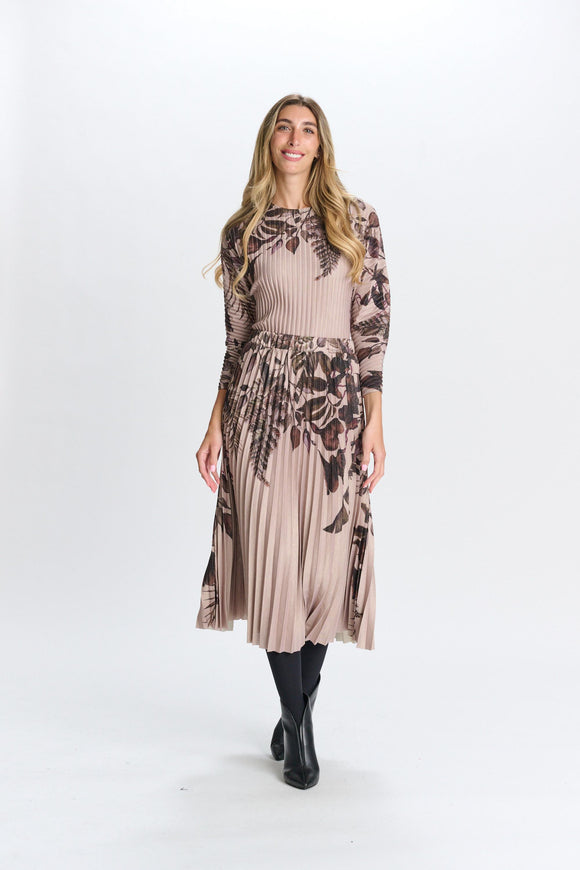 MIZ-992900&992901 BEIGE FLORAL SET