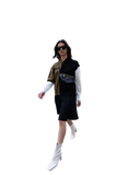 NOI-CH037 BLACK TRIO BLOCK CARDIGAN