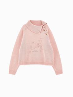PHK-I9F606 PINK EMBROIDERED LOGO TOP