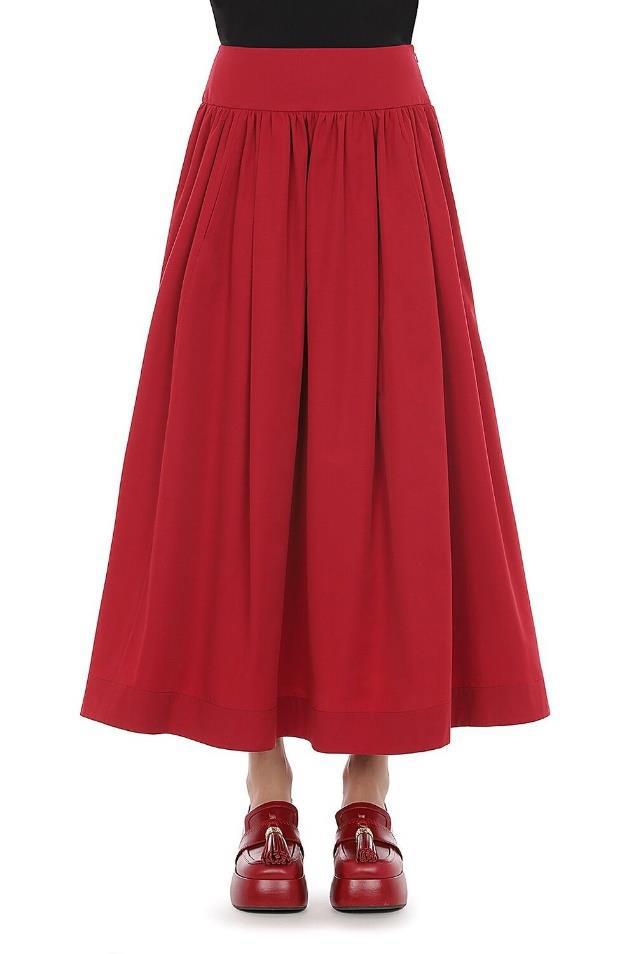 MOSCHINO -A01185 BLACK COTTON SKIRT