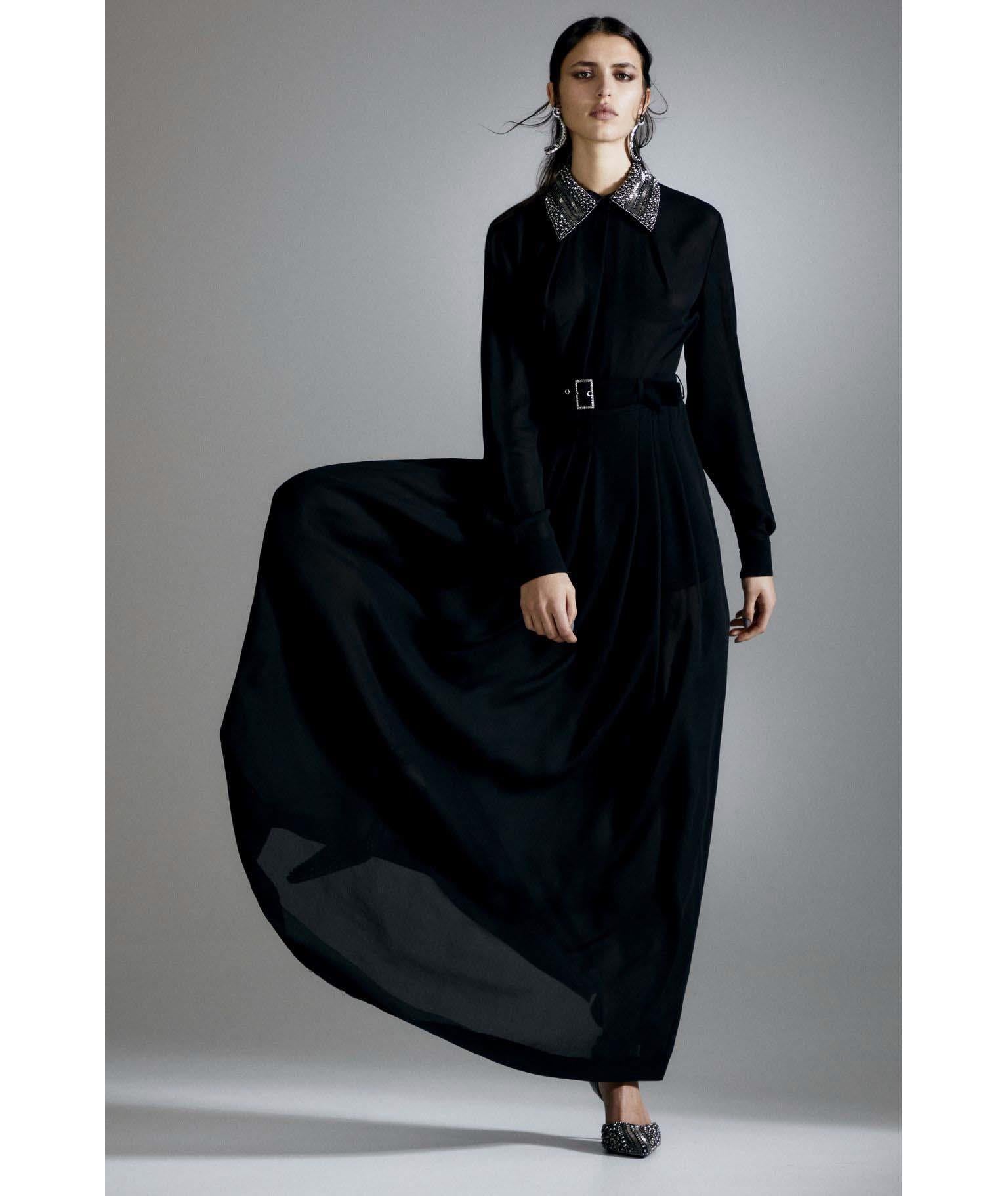 Alberta Ferretti ABF-A04306 BLACK BELT DRESS