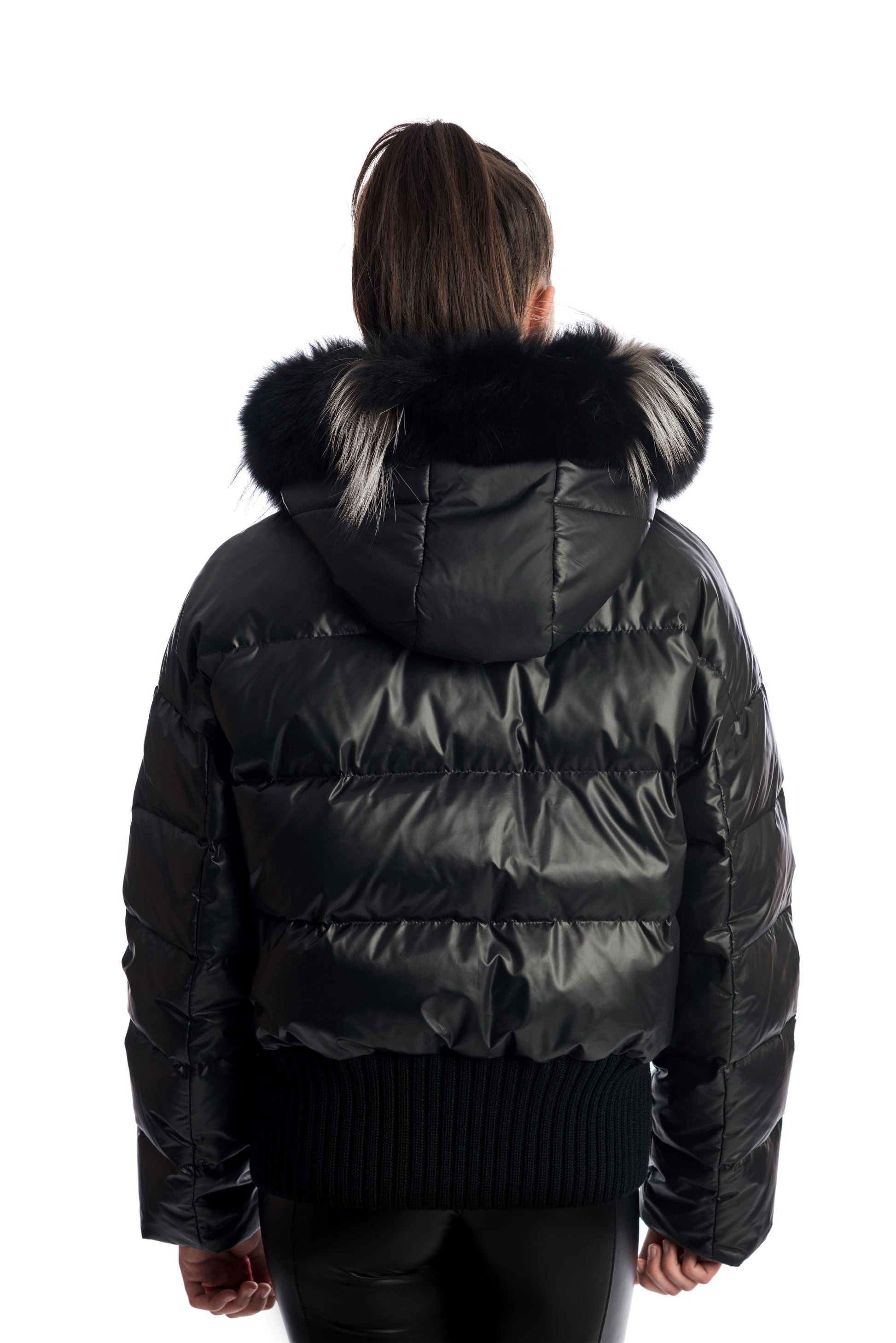 IDD-A1318-01-DF BLACK RIB WAIST DOWN JAC