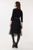 DRY-A312019 BLACK&BEIGE DRESS