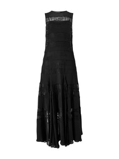 MRL-252322012 GESSY BLACK LACE SLEEVELESS DRESS