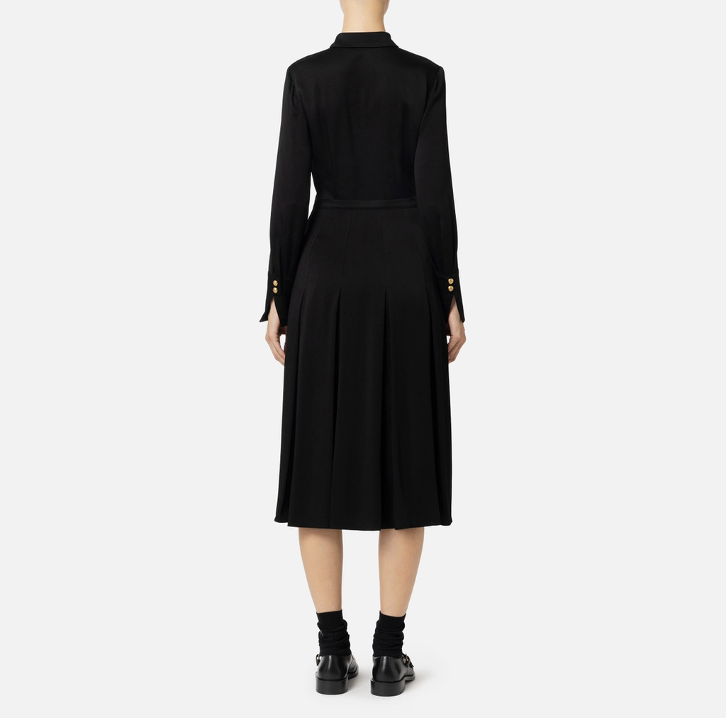 ELS-AB68846 BLACK BUTTON DRESS