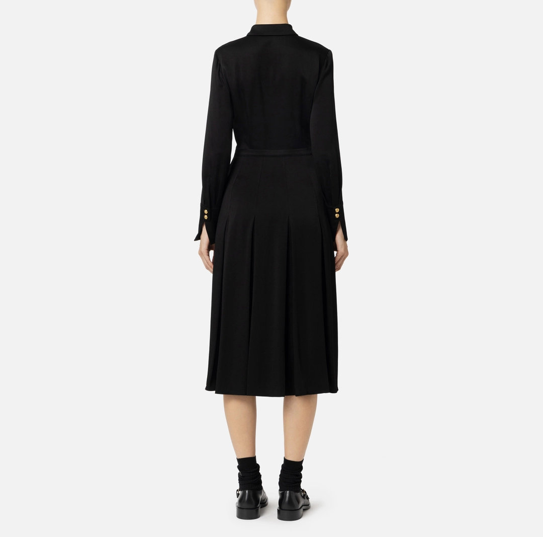 ELS-AB68846 BLACK BUTTON DRESS