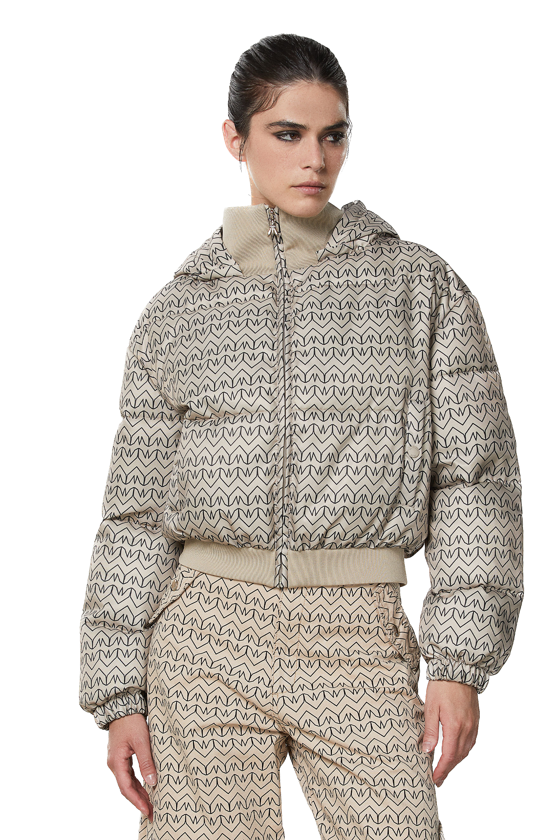 PAP-2O0126 BLACK MONOGRAM JACKET