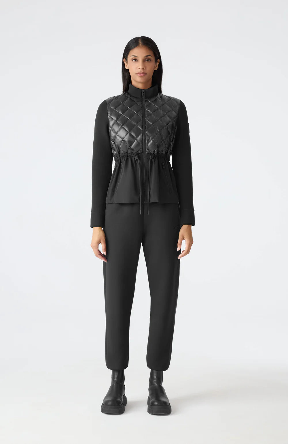 MKG-ADITA BLACK PEPLUM JACKET