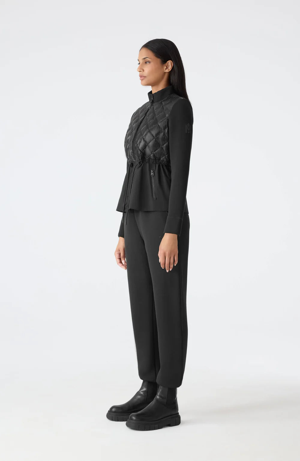 MKG-ADITA BLACK PEPLUM JACKET