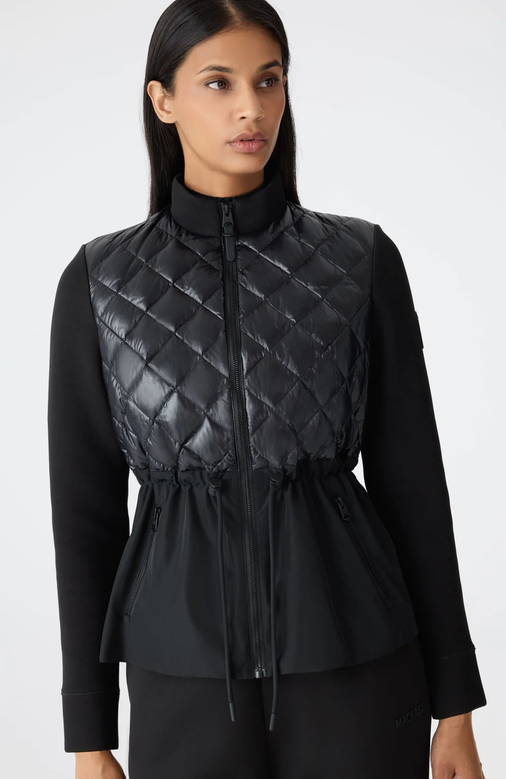 MKG-ADITA BLACK PEPLUM JACKET