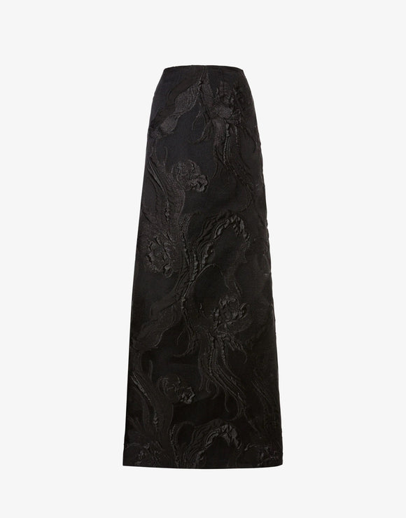 ABF-0125 BLACK FANTASY PRINT SKIRT