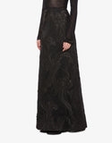ABF-0125 BLACK FANTASY PRINT SKIRT