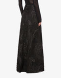 ABF-0125 BLACK FANTASY PRINT SKIRT