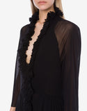 PHY-A0439 2118 BLACK TULLE DRESS