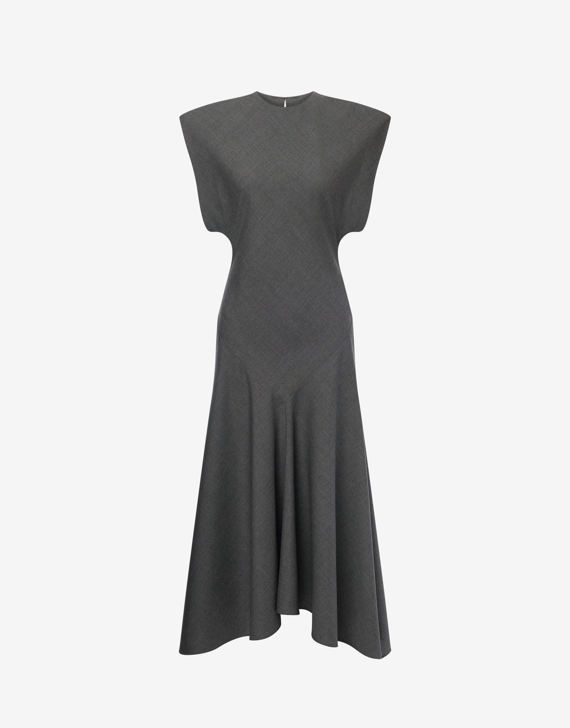 PHY-A005 GREY WOOL DRESS