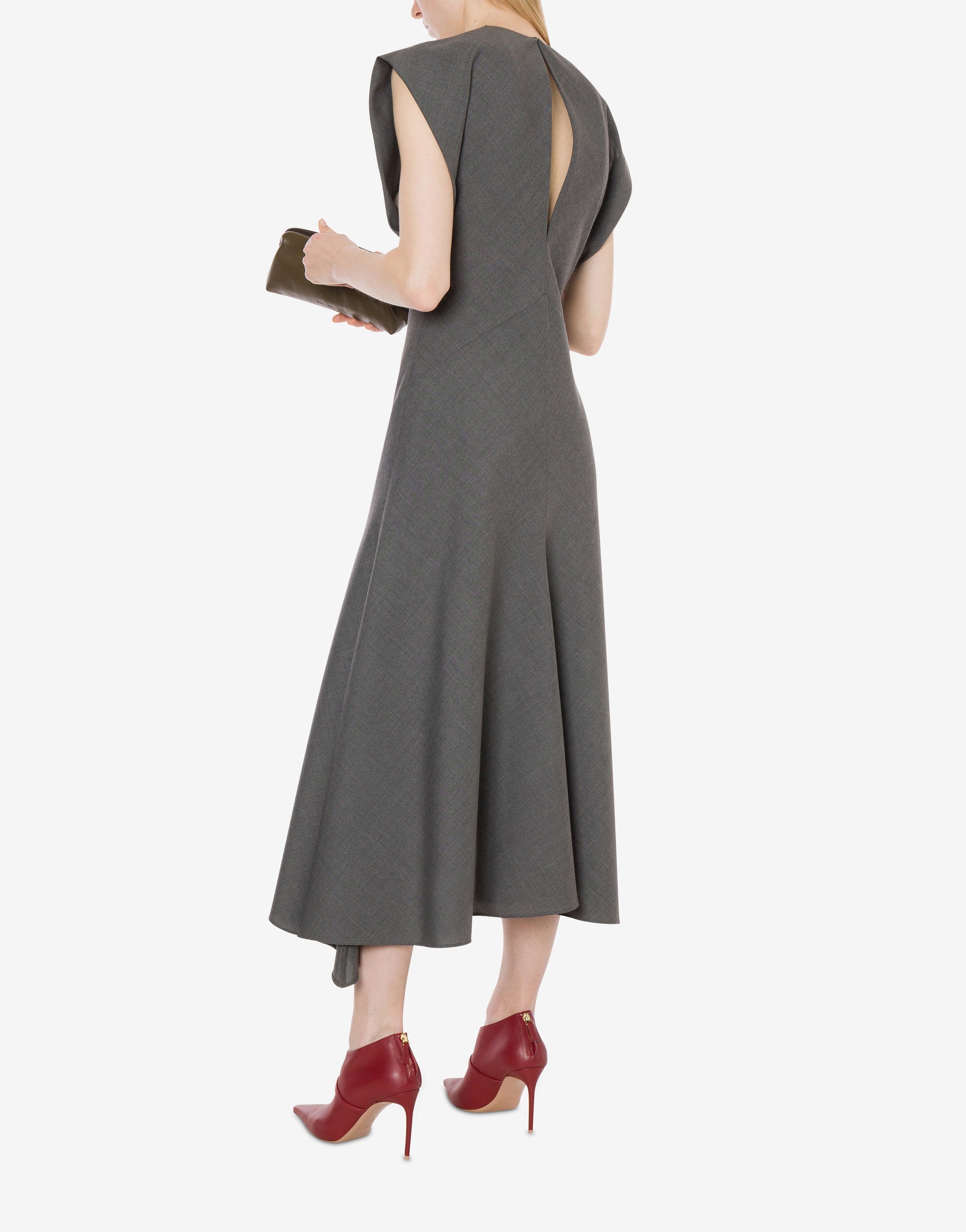 PHY-A005 GREY WOOL DRESS