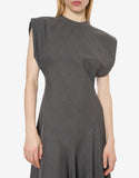 PHY-A005 GREY WOOL DRESS