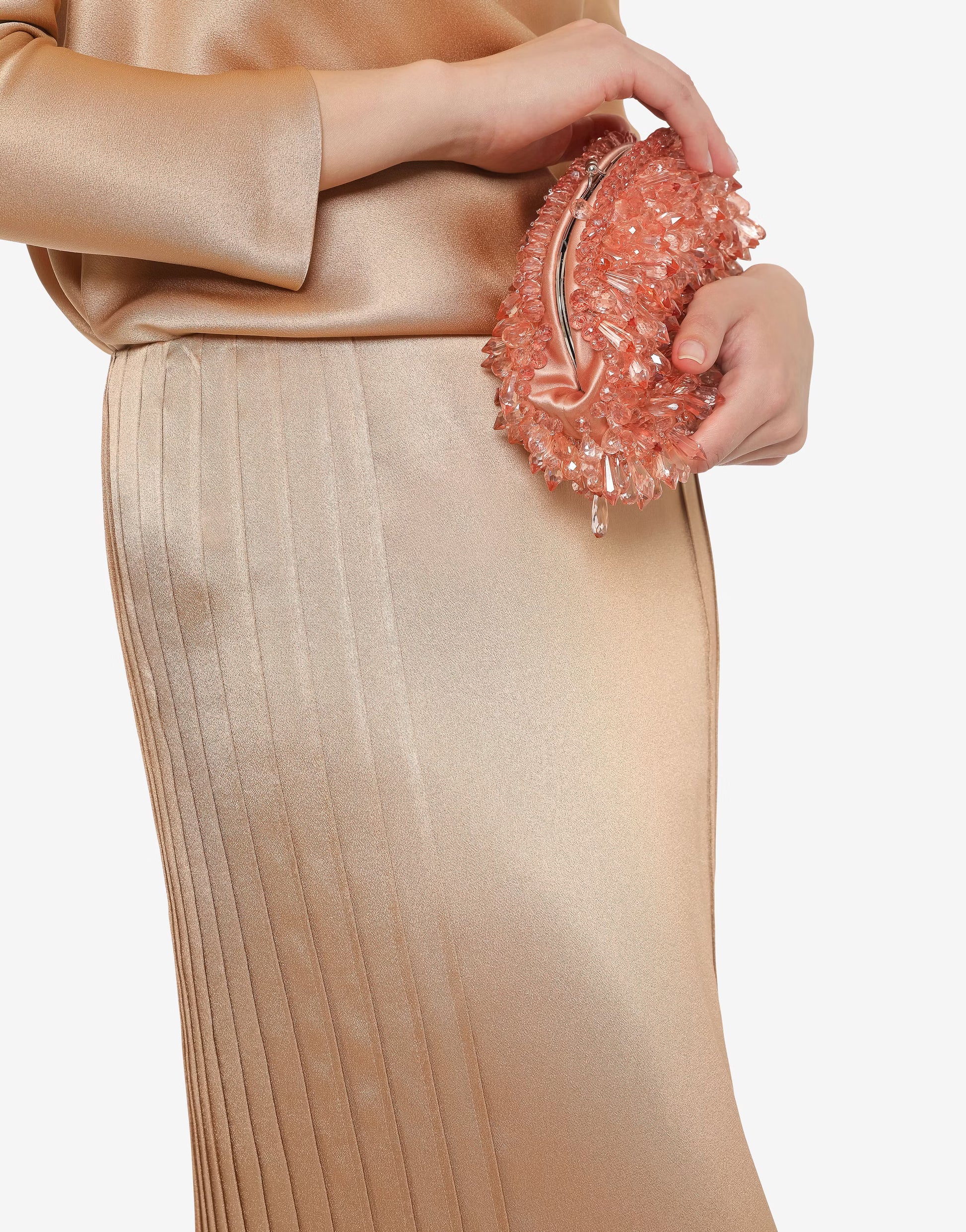 ABF-A0108 NAVY PLEATED SKIRT