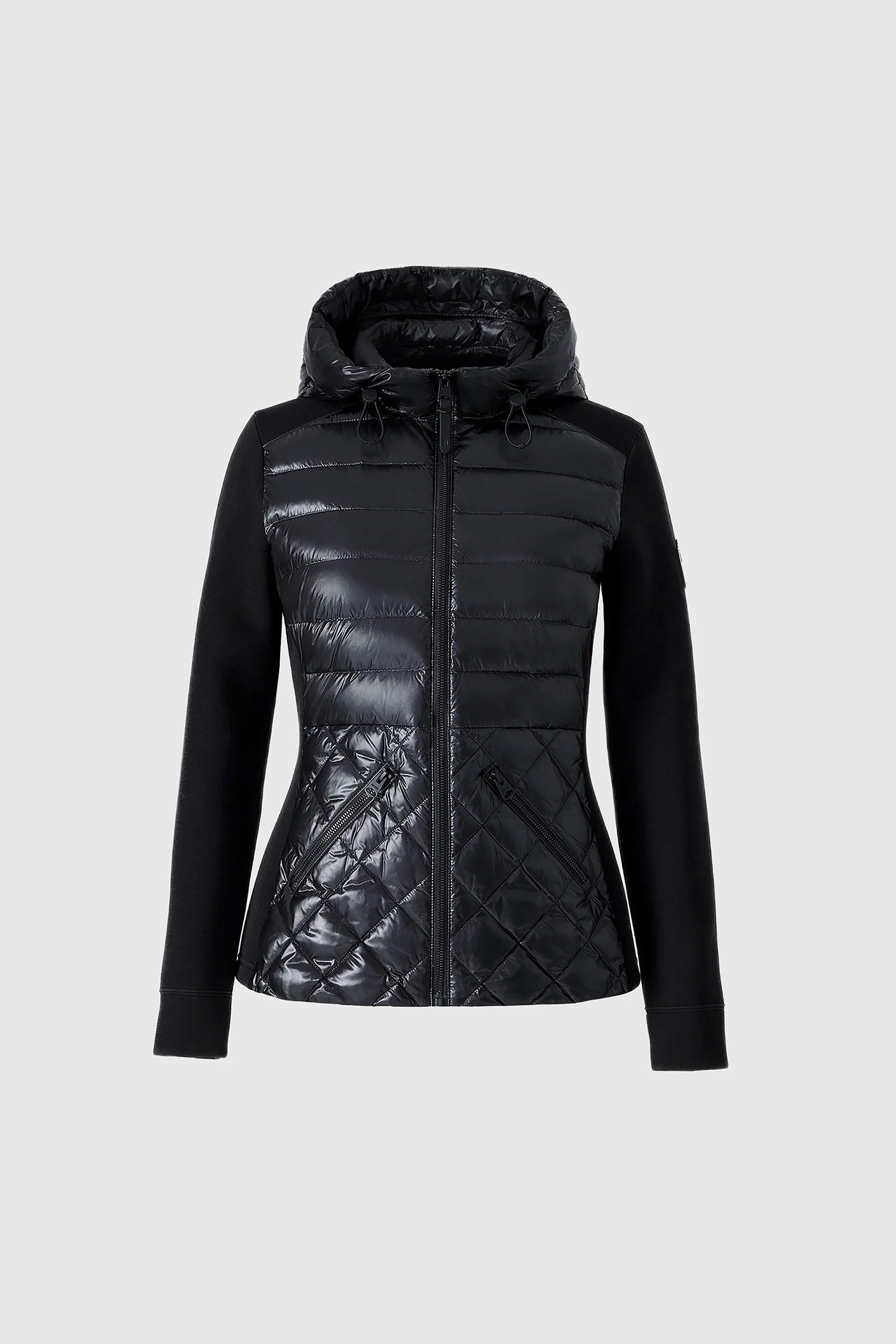 MKG-AGATHA BLACK QUILTED JACKET