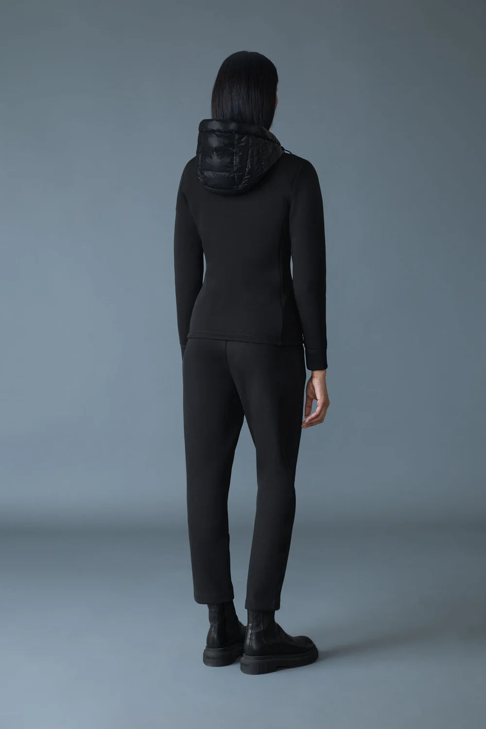 MKG-AGATHA BLACK QUILTED JACKET