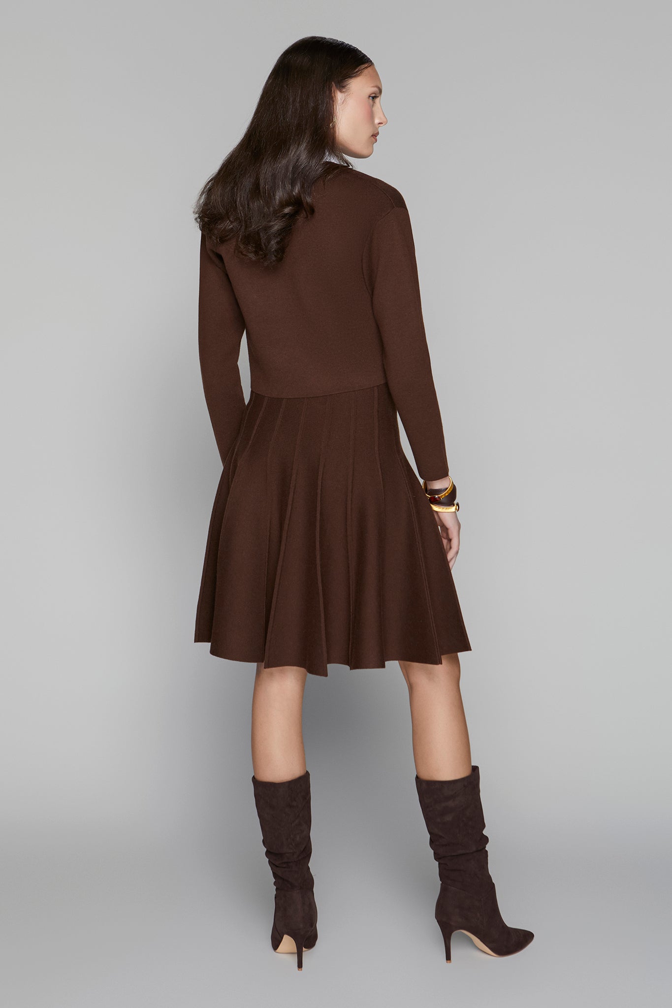 APP-F25-962 BROWN CROPPED CARDIGAN