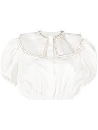 ANOUKI I33-SR-SR WHITE CRYSTAL BLOUSE