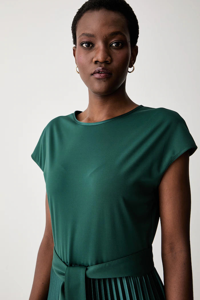 WKD-262562602 WKDGELA GREEN PLEATED DRE