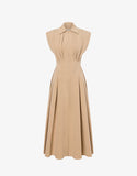 PHY-A0413 BEIGE SLEEVELESS DRESS