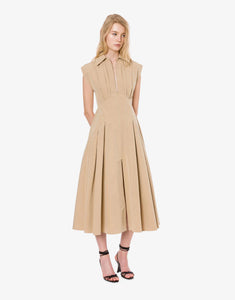 PHY-A0413 BEIGE SLEEVELESS DRESS
