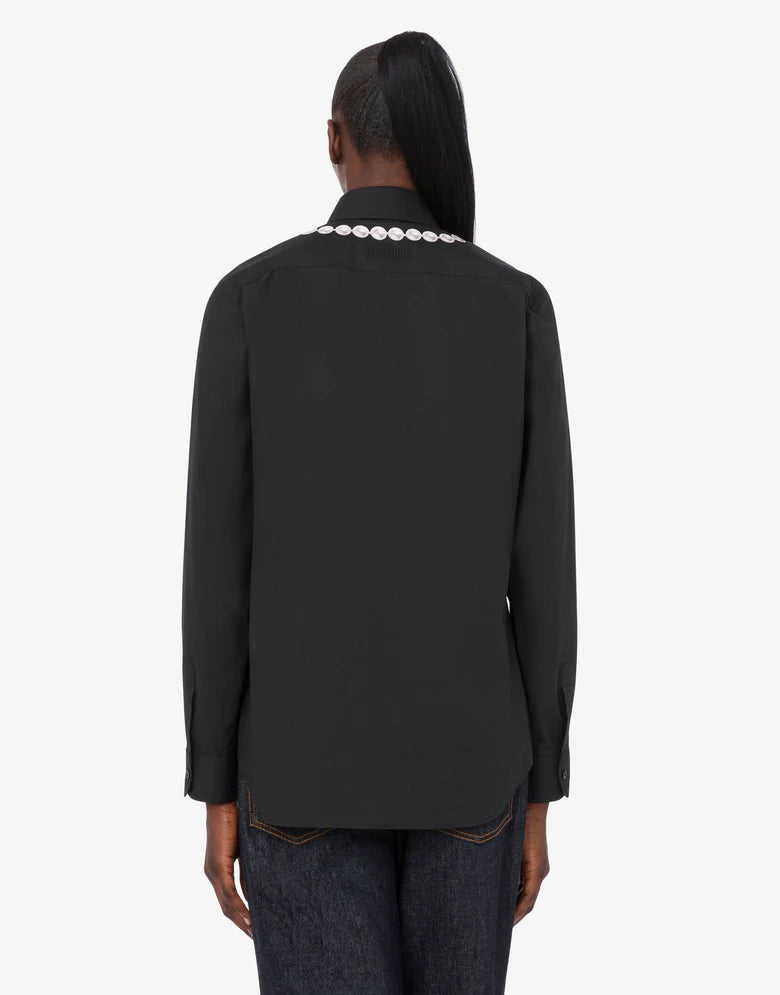 MSC-V0217 BLACK CHAIN DESIGN BLOUSE