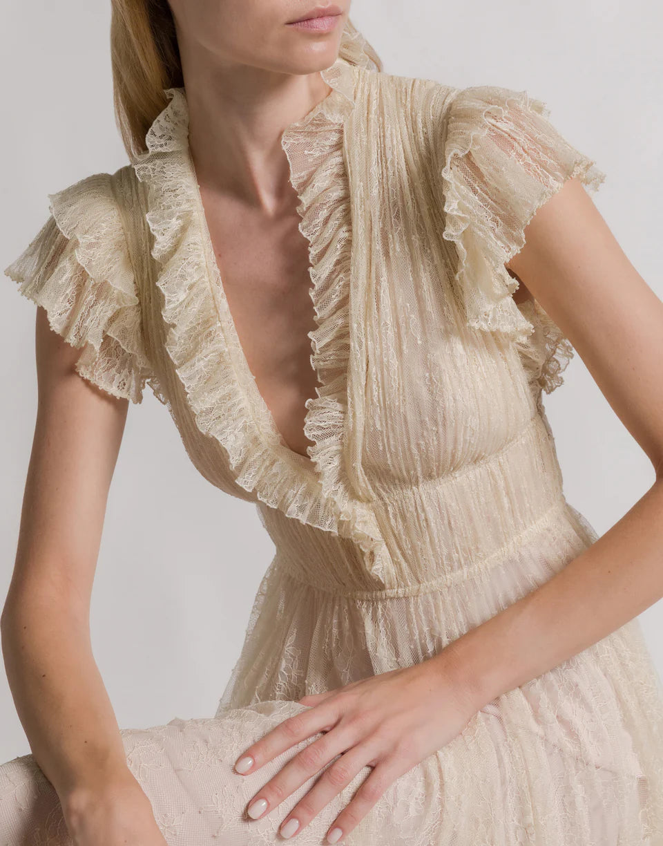 ABF-A0410 IVORY LACE GOWN