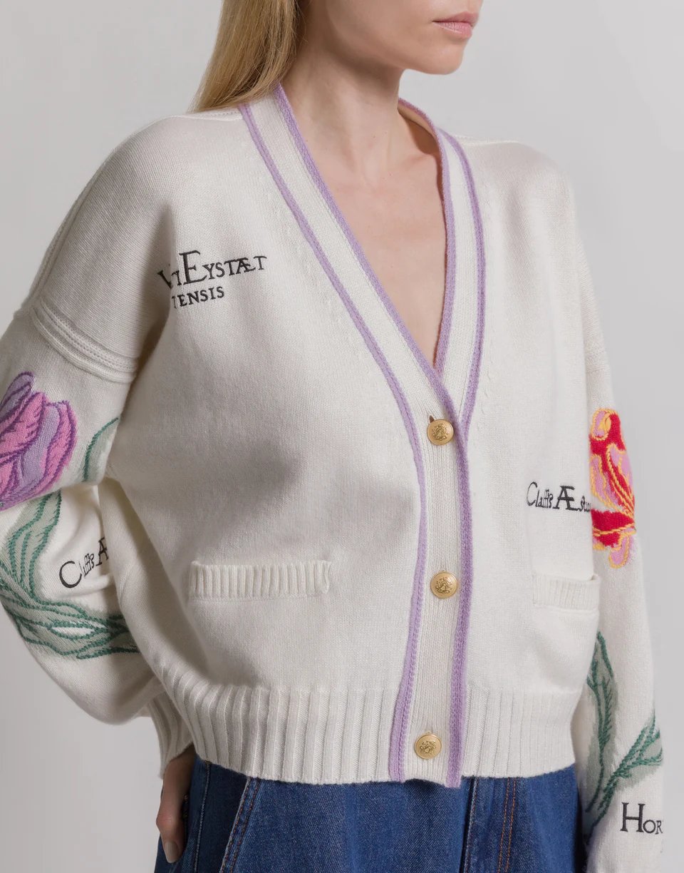 ABF-V0927 IVORY EMBROIDERED CARDIGAN