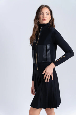 ALZ-J403 BLACK CARDIGAN