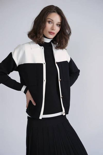 ALZ-J456 BLACK&IVORY TOP